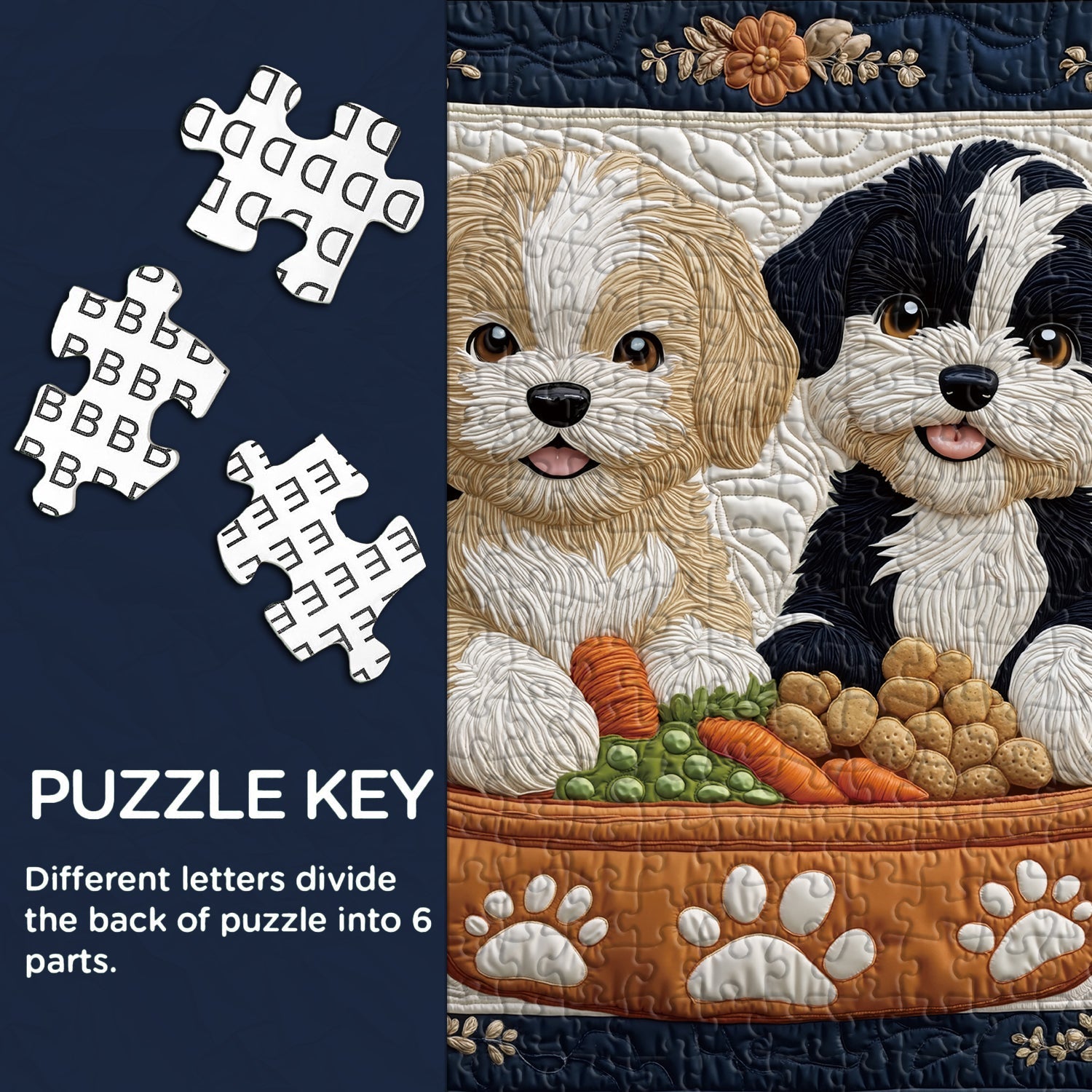 Puppy Feast Jigsaw Puzzle 1000 Piece