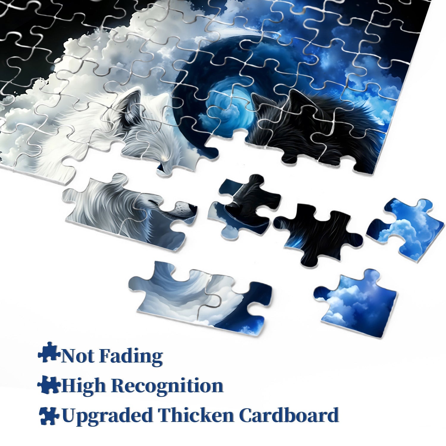 Yin Yang Wolves Jigsaw Puzzle 1000 Pieces