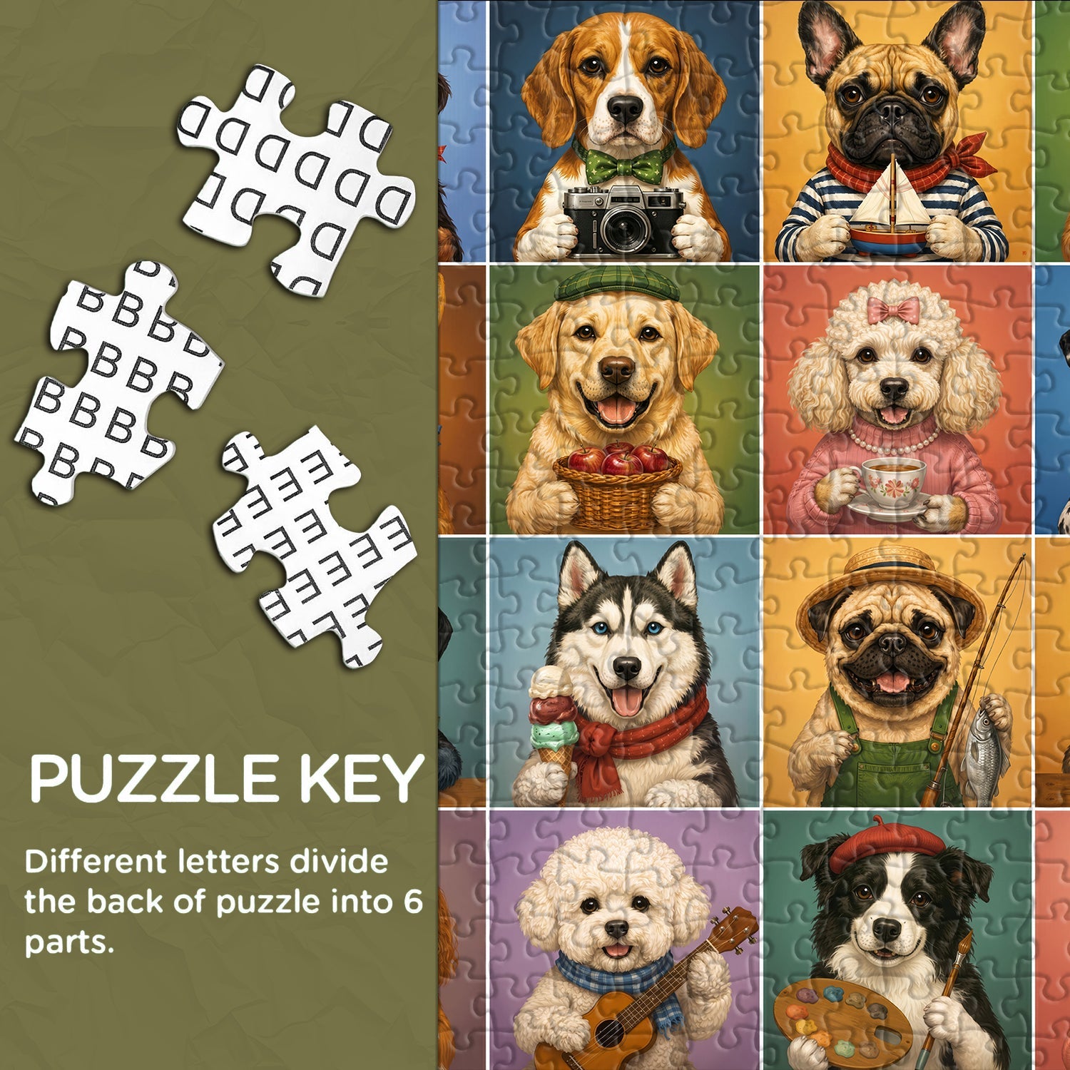 Puppy Gallery Jigsaw Puzzle 1000 Piece
