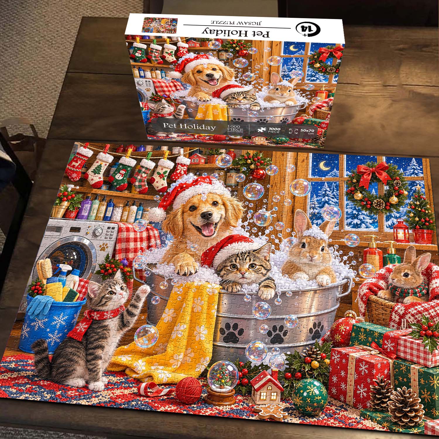 Pet Holiday Jigsaw Puzzle 1000 Piece