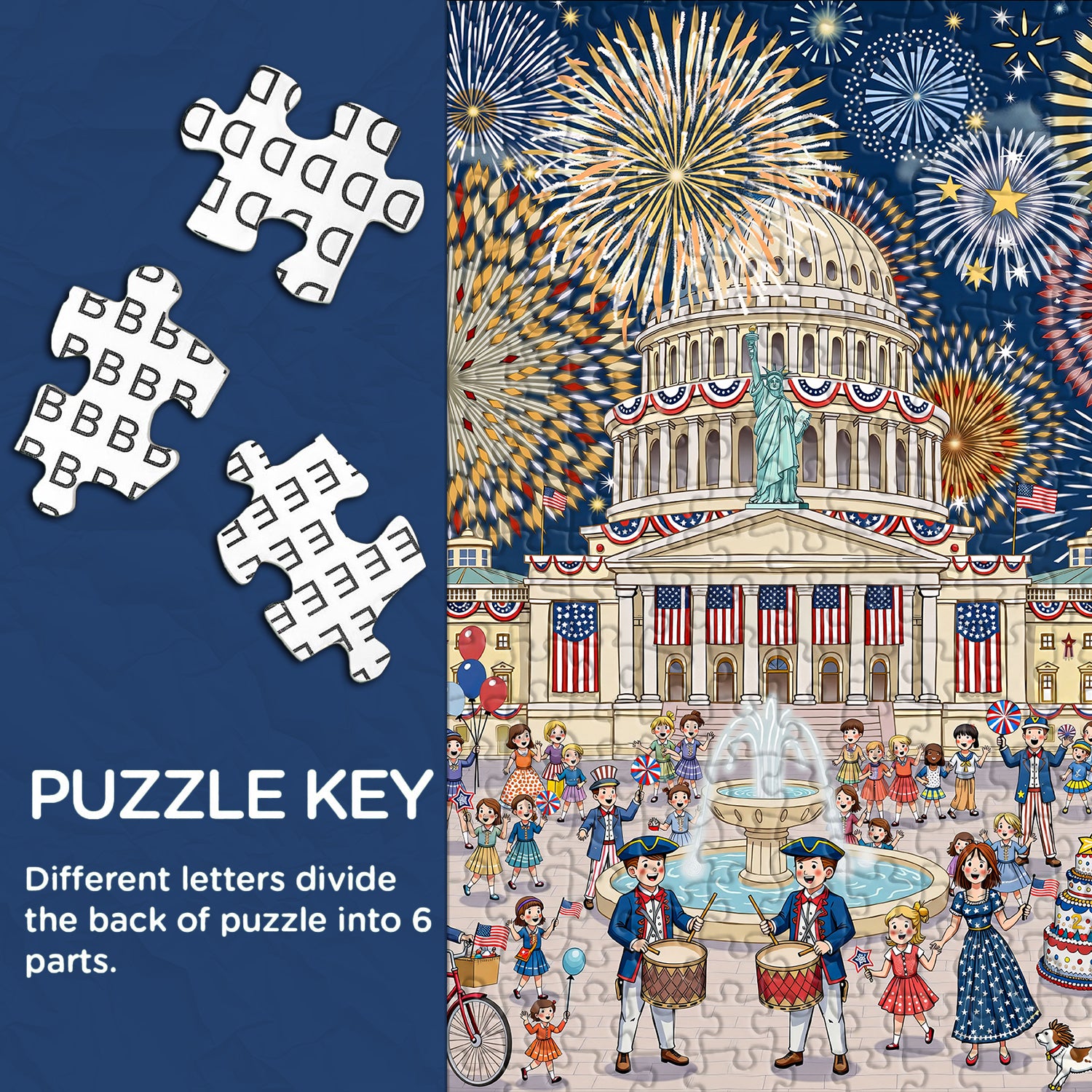Fireworks & Freedom Jigsaw Puzzle 1000 Pieces
