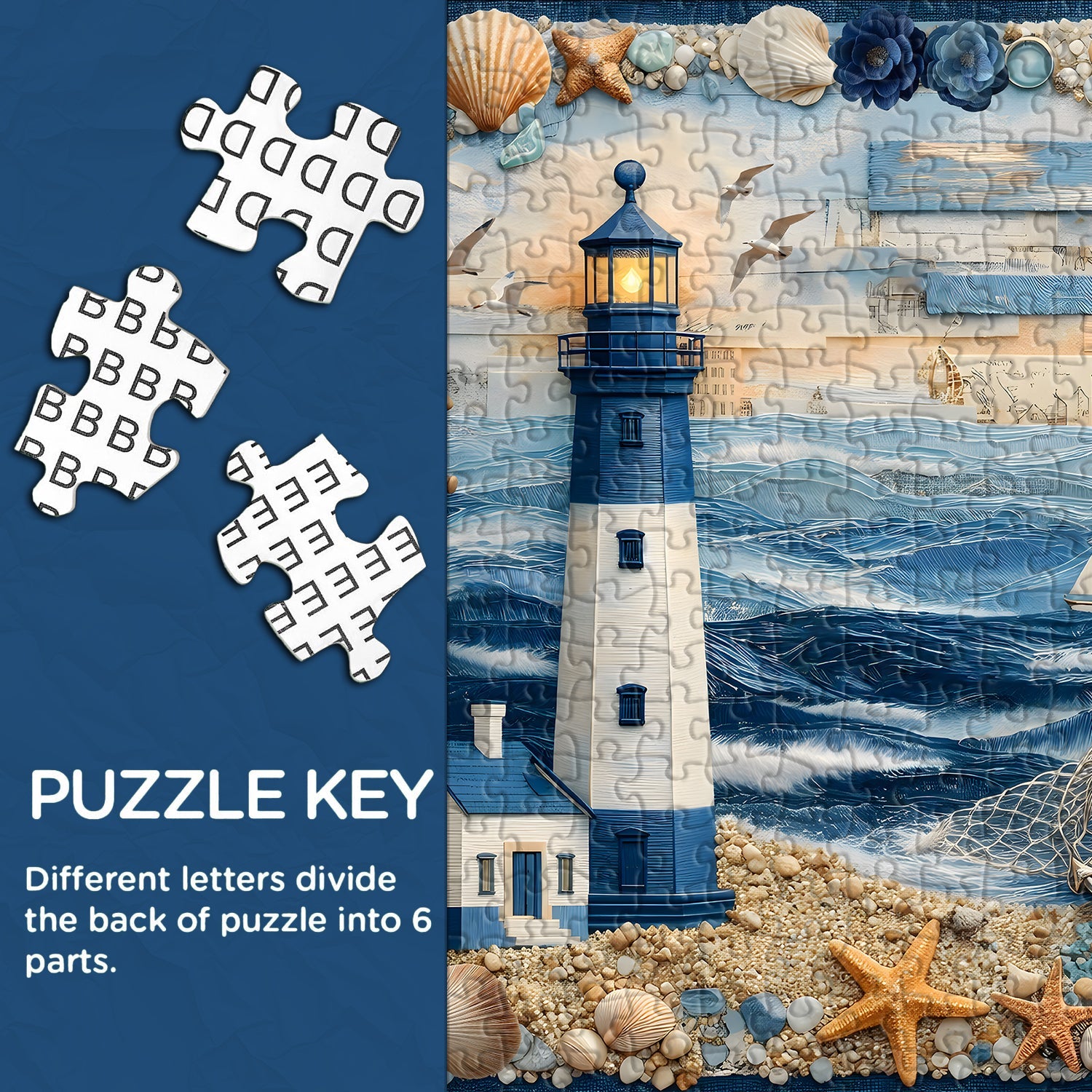 Puzzle de 1000 pièces phare et mer