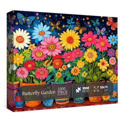 Puzzle de jardin de papillons 1000 pièces