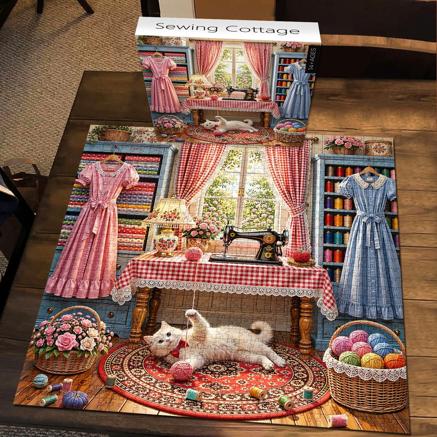 Sewing Cottage Jigsaw Puzzle 1000 Piece