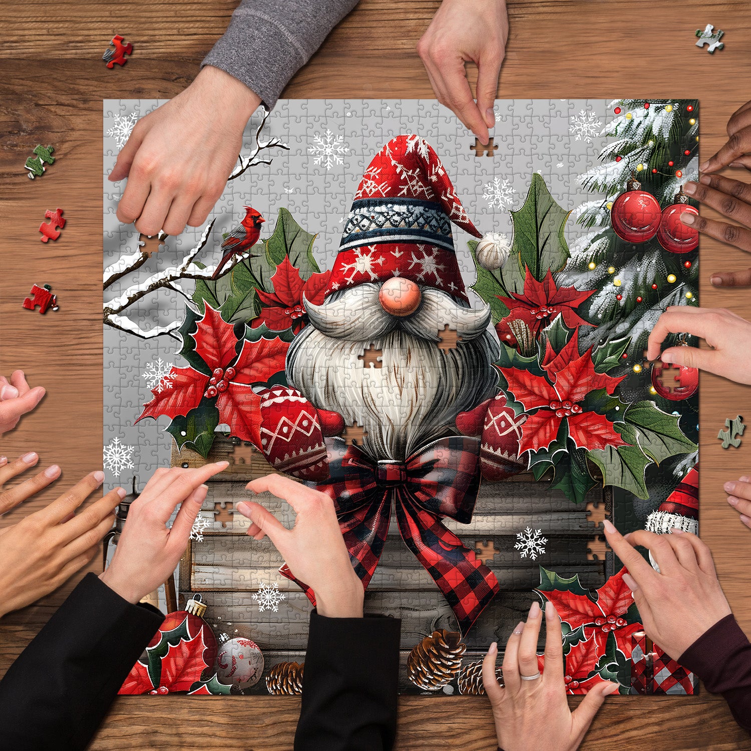 Christmas Gnome Jigsaw Puzzles 1000 Pieces