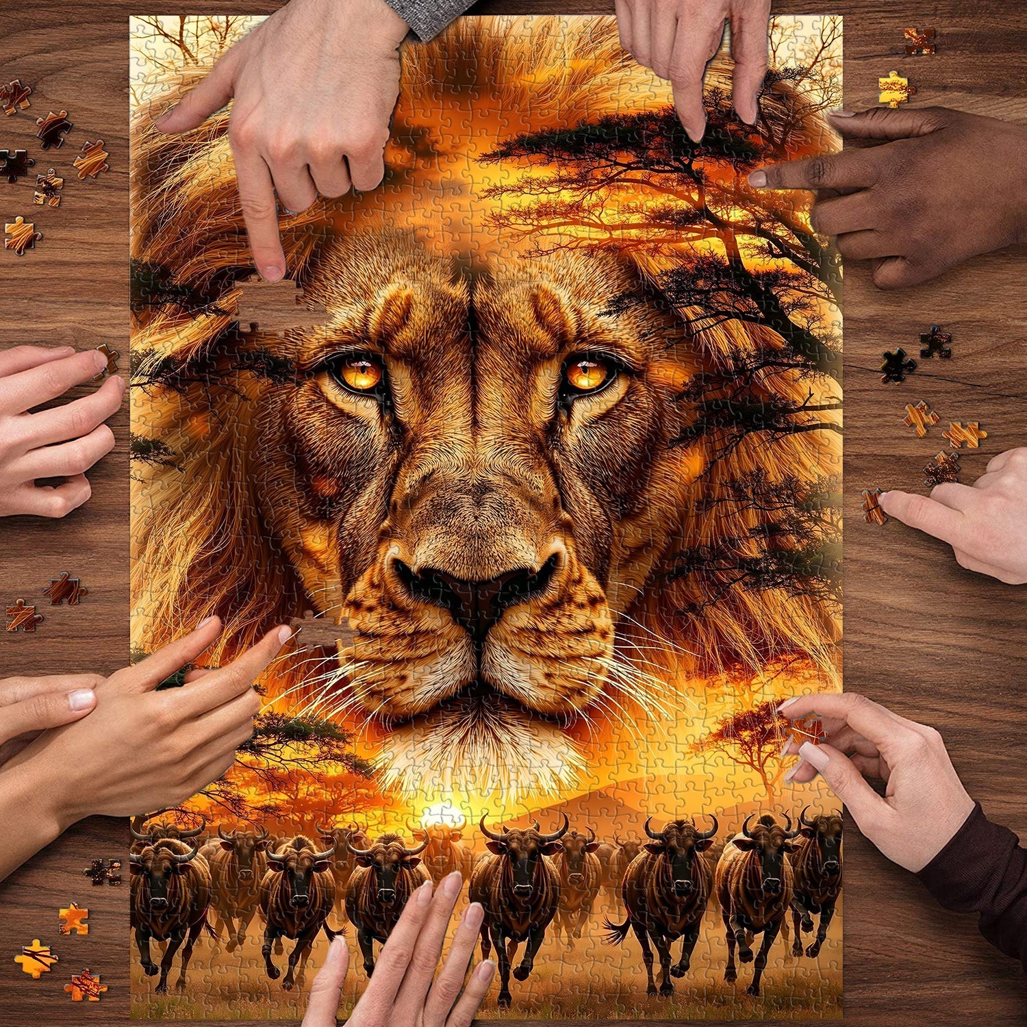 King of the Grasslands Jigsaw Puzzle 1000 Pieces