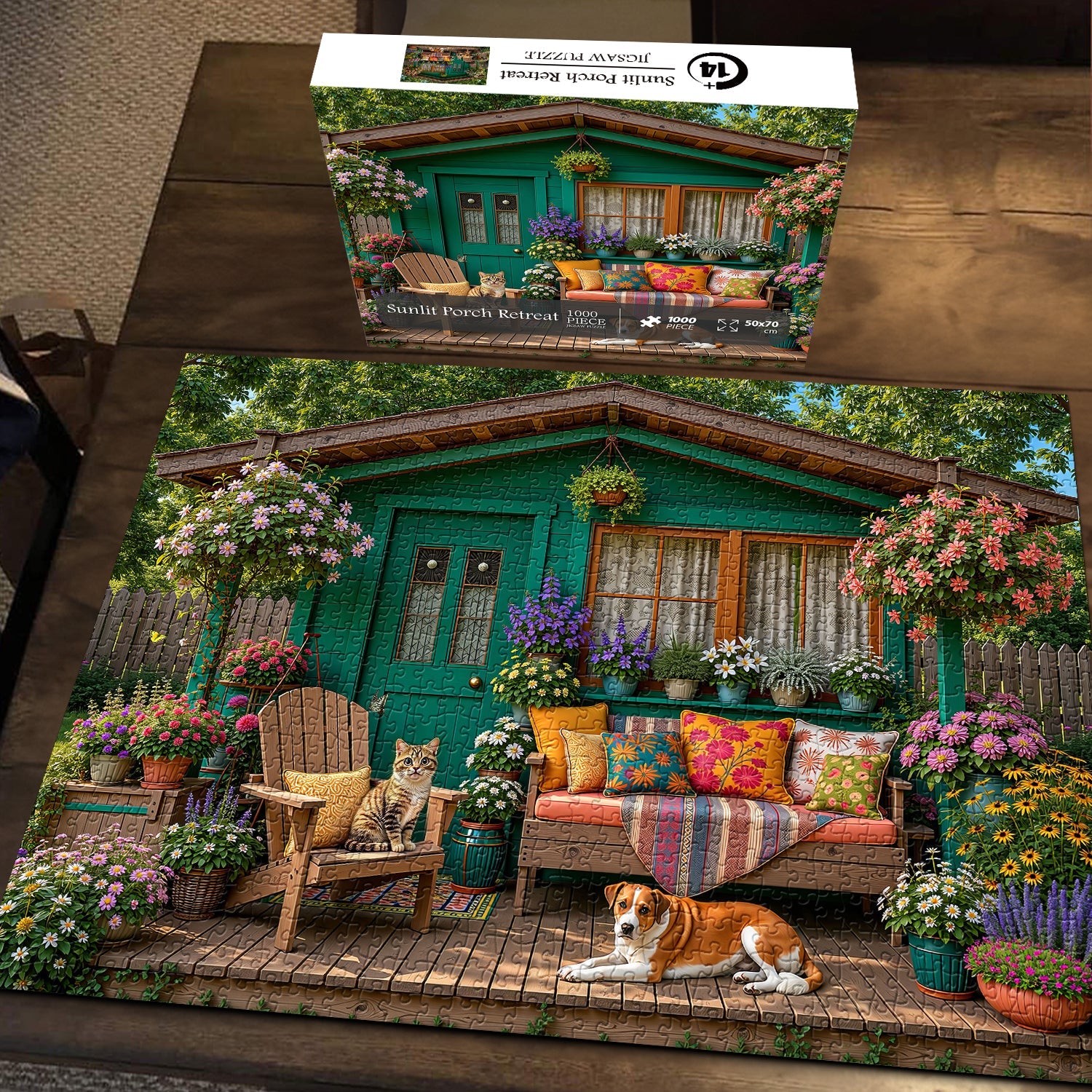 Sunlit Porch Retreat Jigsaw Puzzle 1000 Pieces