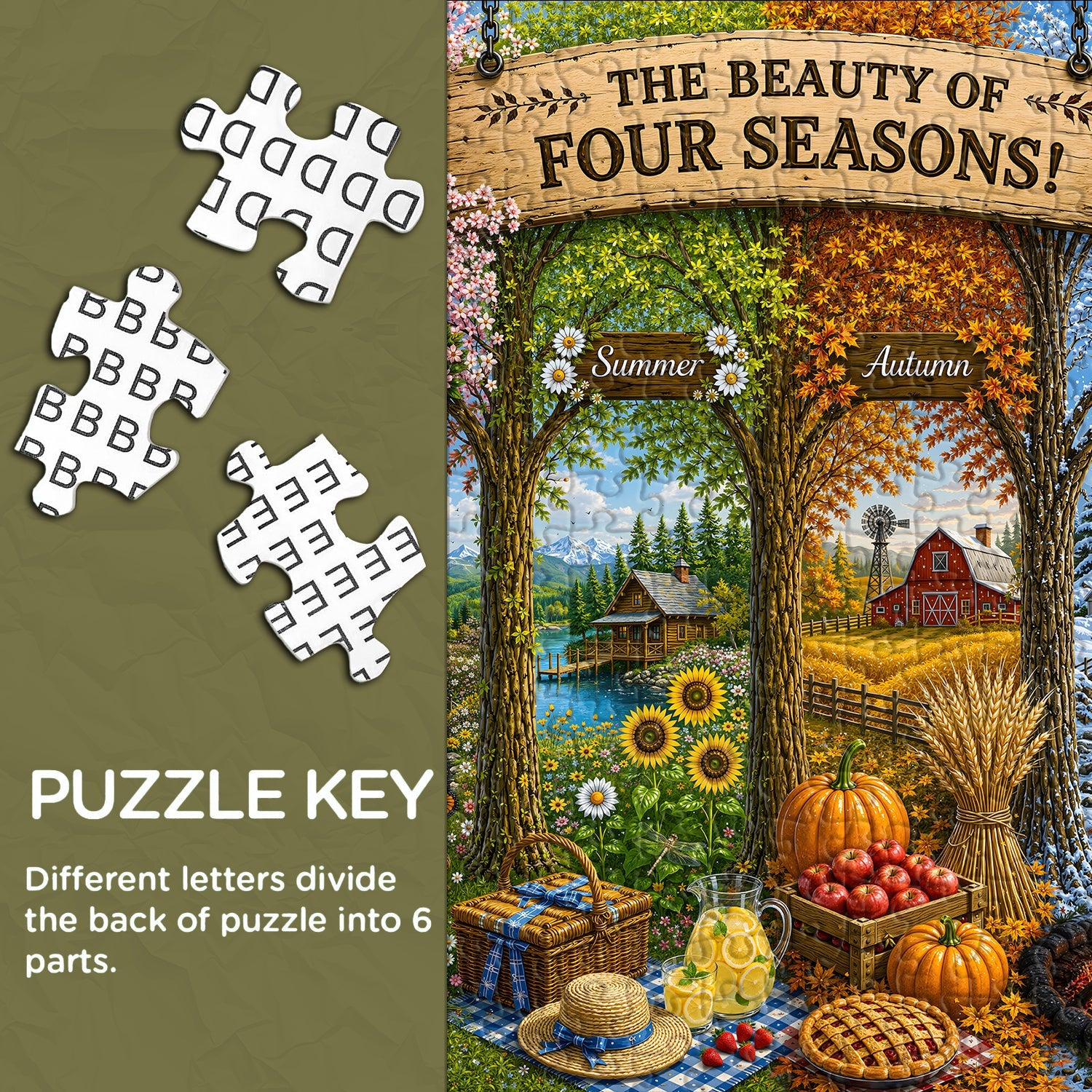 Four Seasons Beauty Puzzle 1000 Pieces