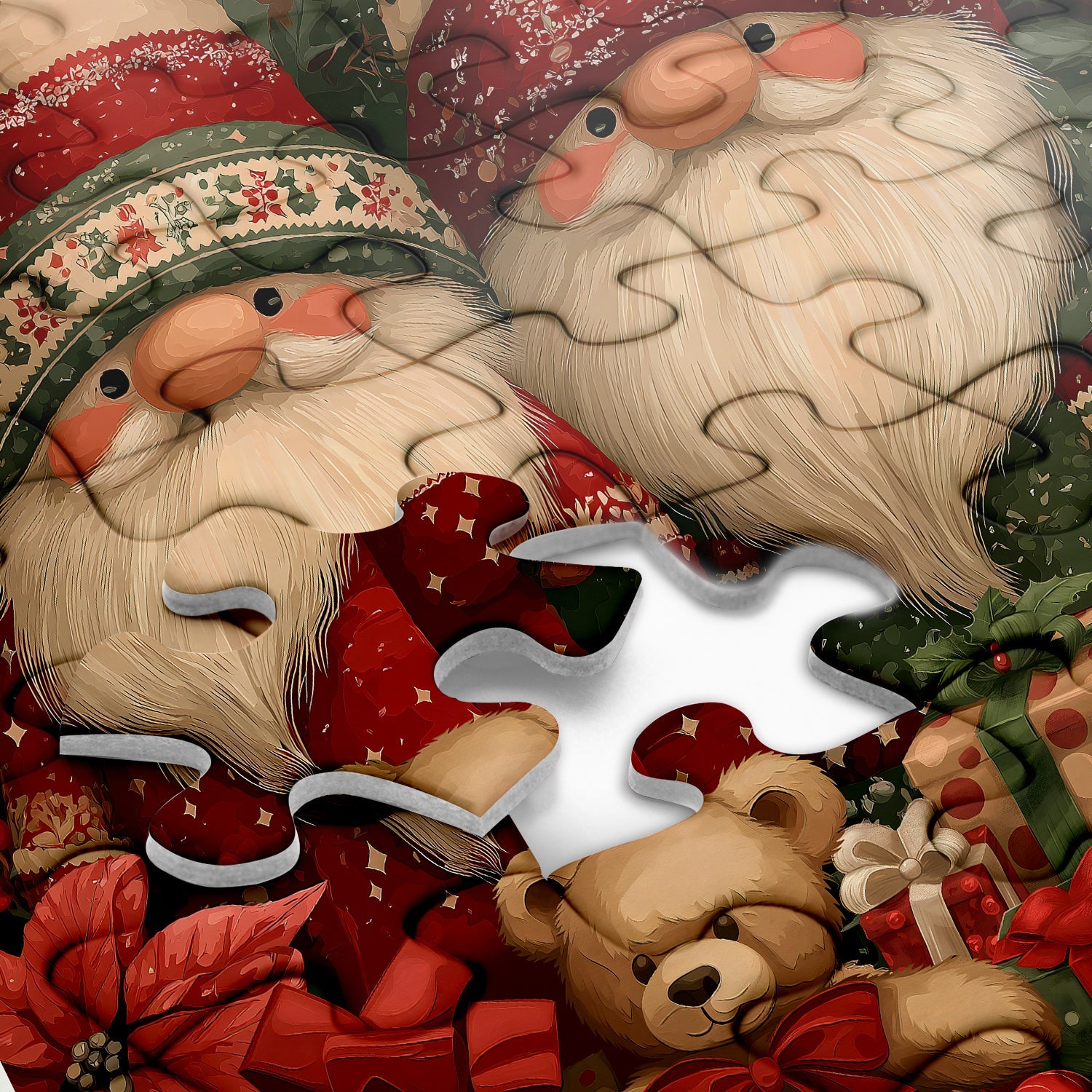 Christmas Gnomes Jigsaw Puzzles 1000 Pieces