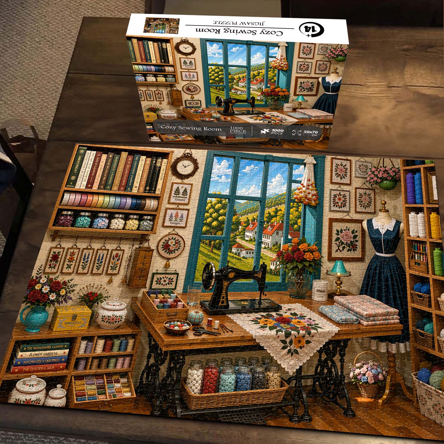 Cozy Sewing Room Jigsaw Puzzle 1000 Piece