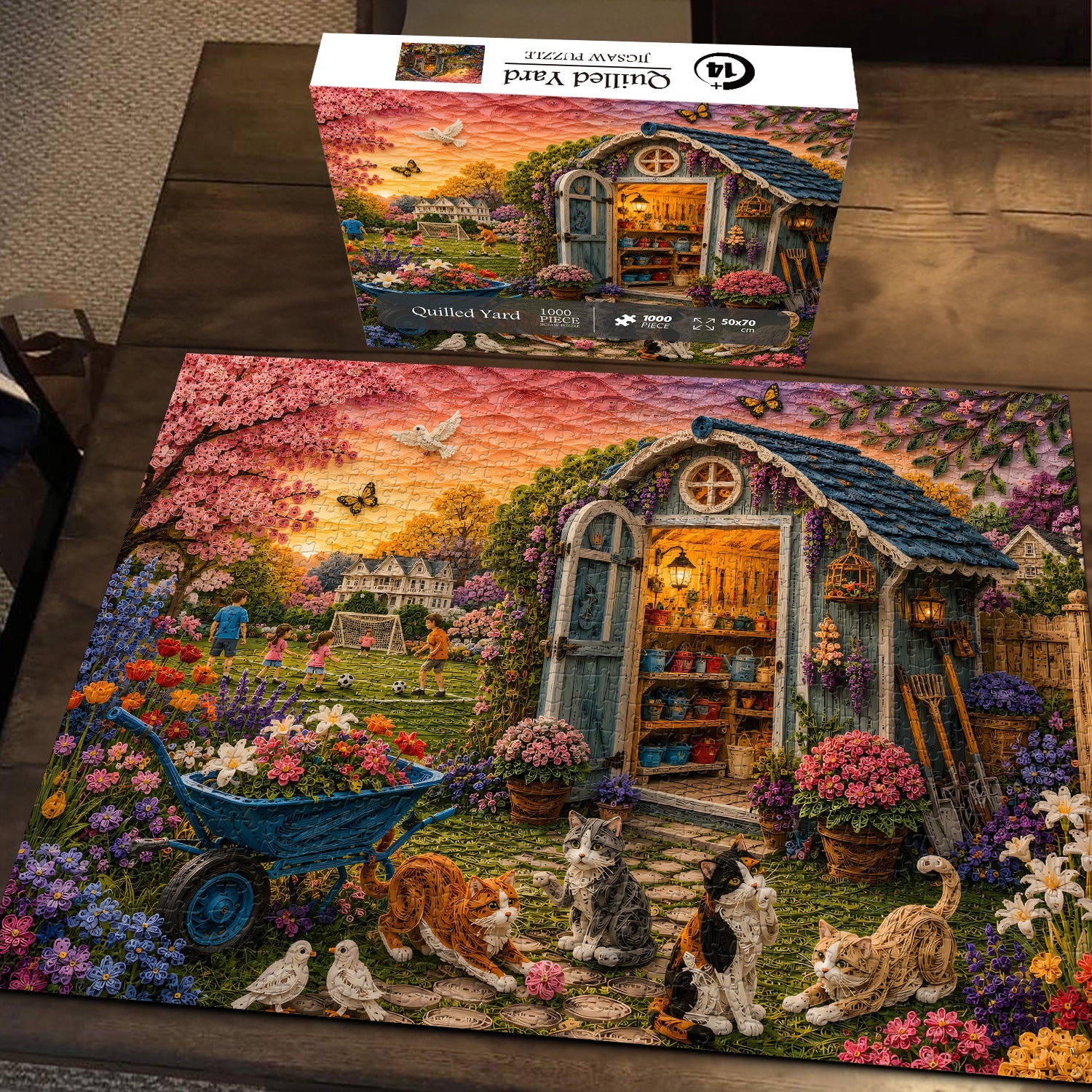 Quilled Yard Jigsaw Puzzle 1000 Piece