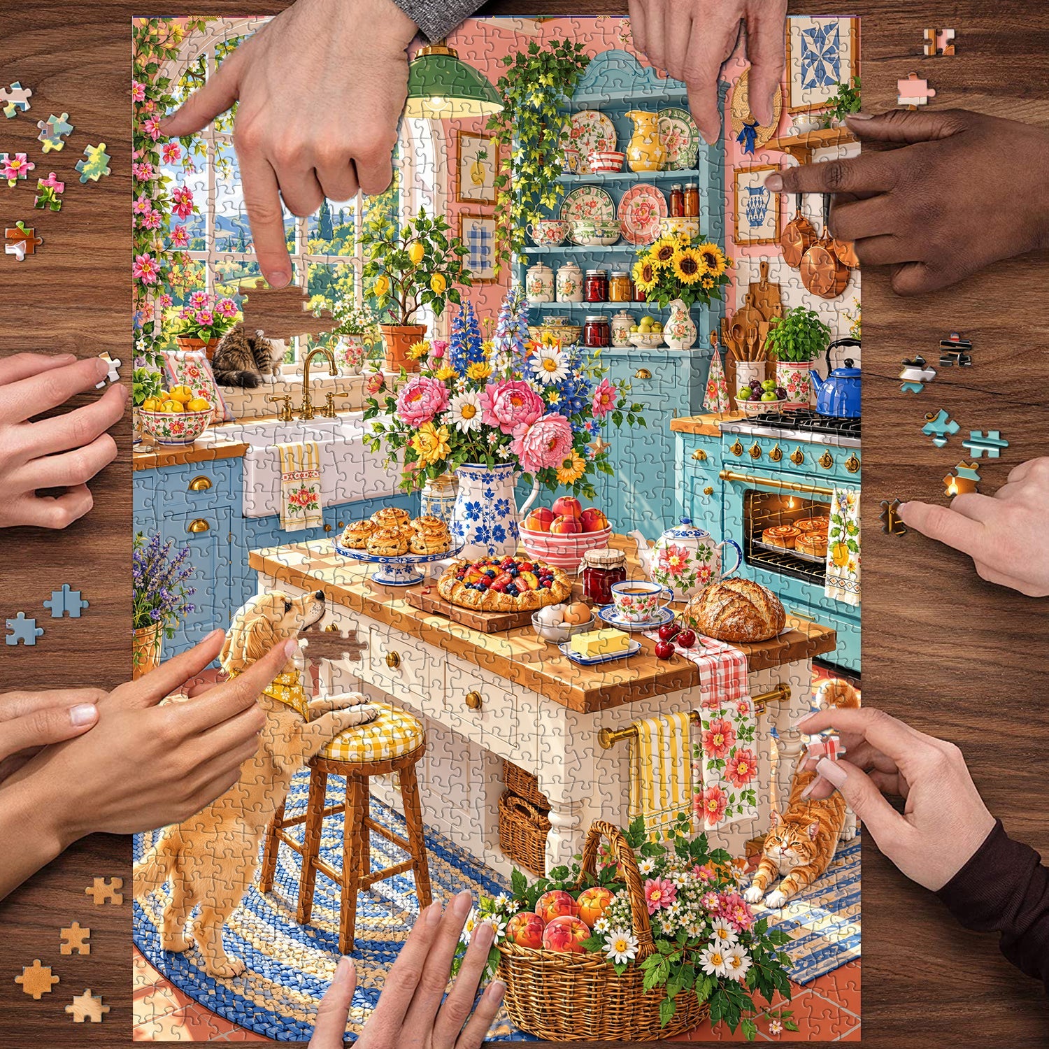 Spring Kitchen Jigsaw Puzzle 1000 Pieces