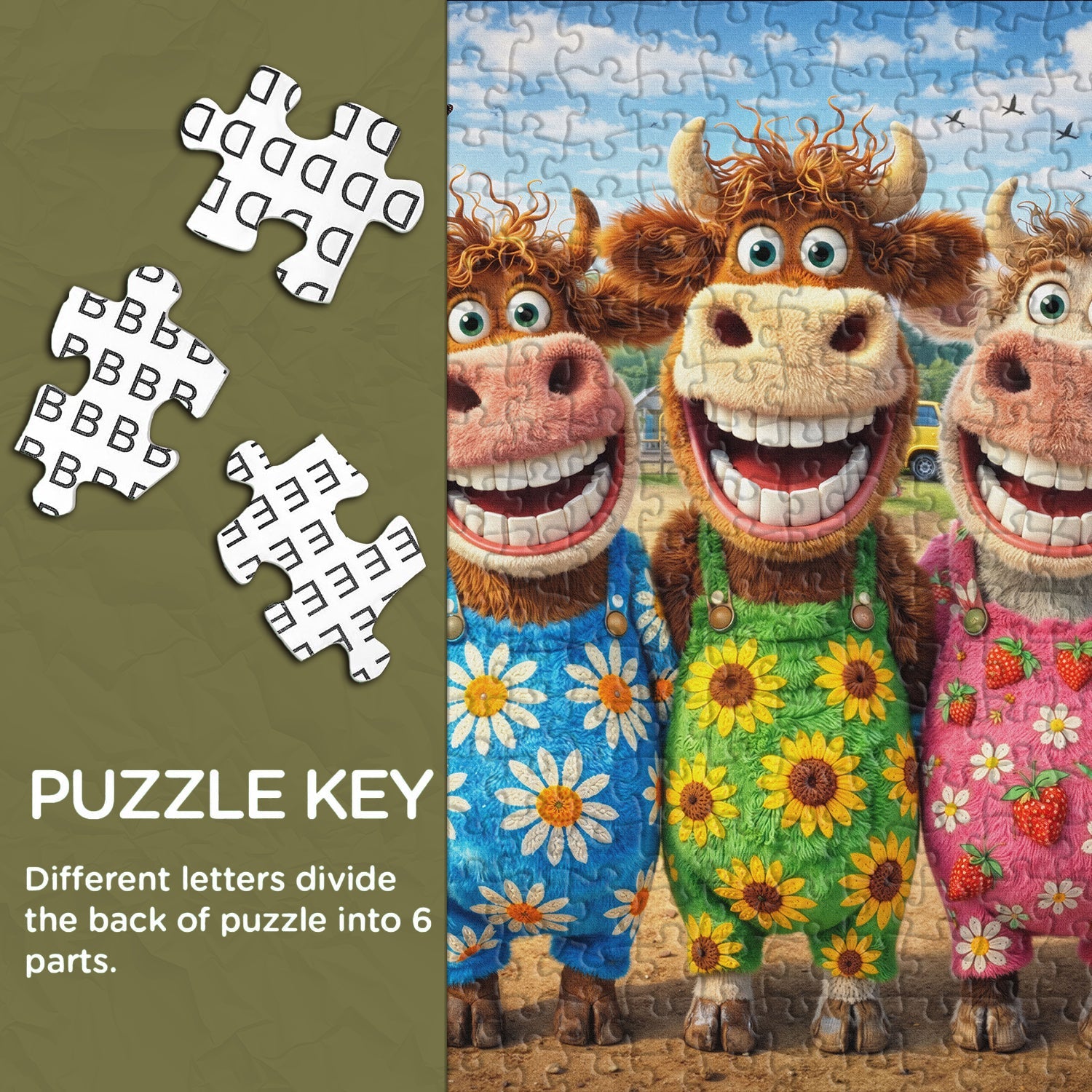 Happy Farm Friends Jigsaw Puzzle 1000 Pieces