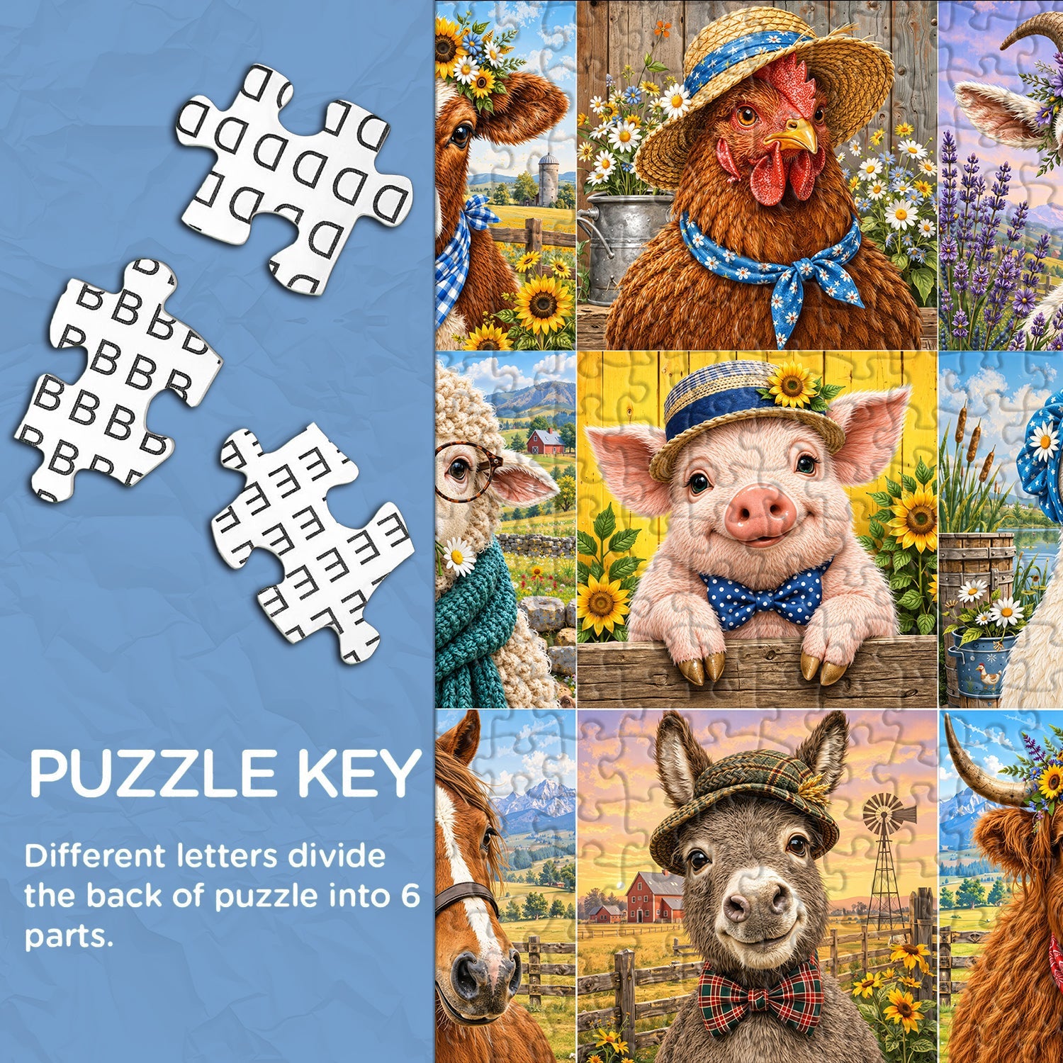 Farm Friends Jigsaw Puzzle 1000 Piece