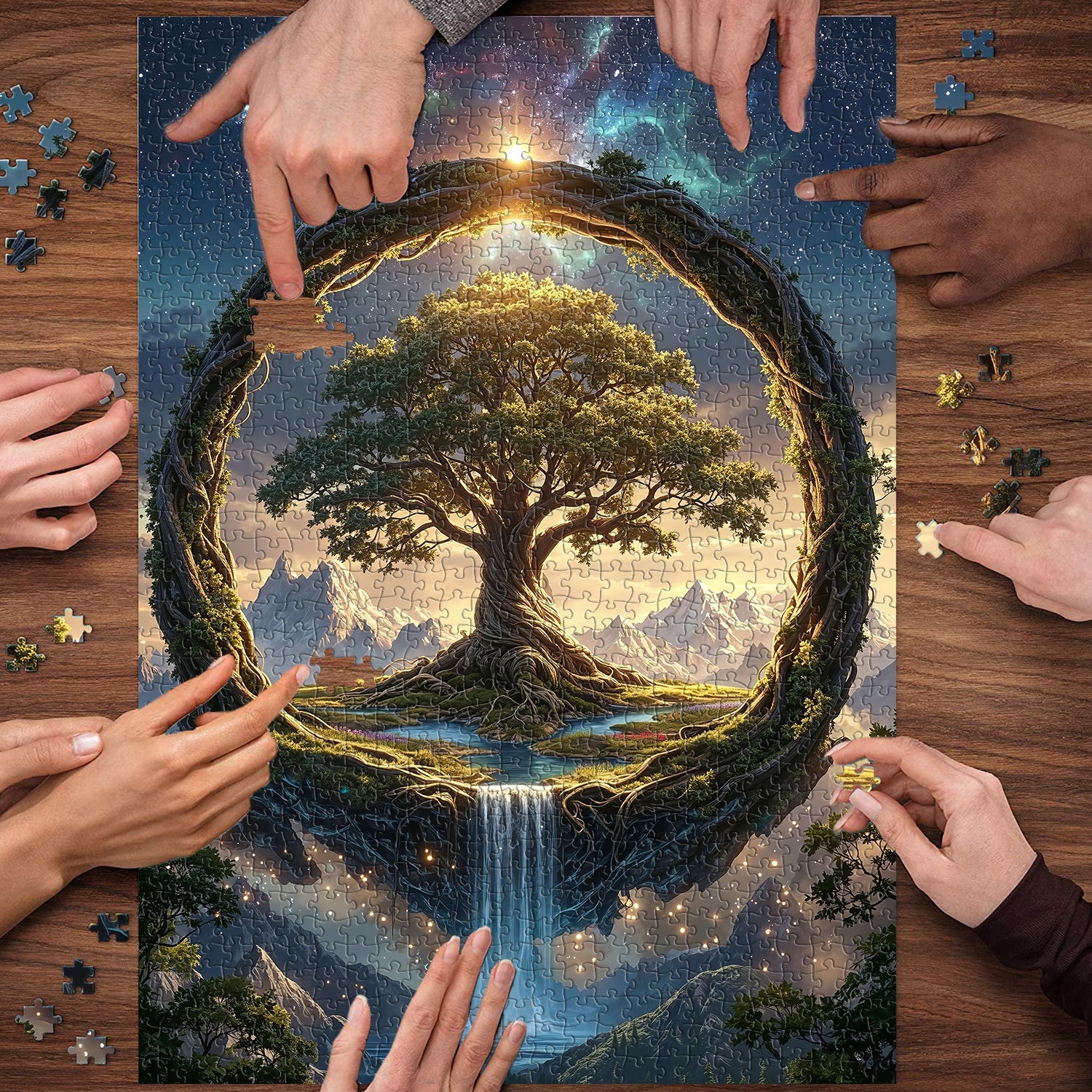 Sky World Tree Jigsaw Puzzle 1000 Piece