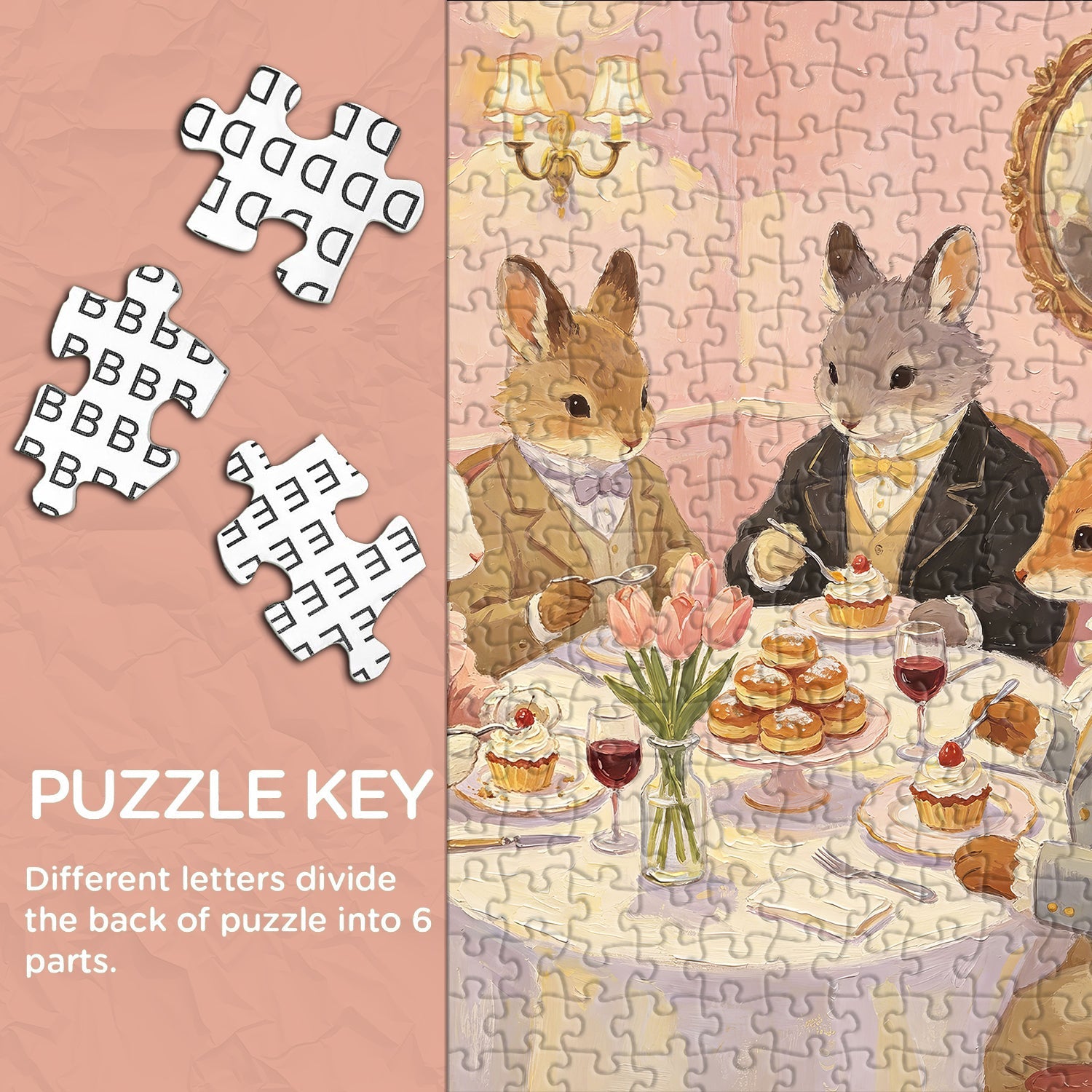 Animal Tea Time Jigsaw Puzzle 1000 Piece