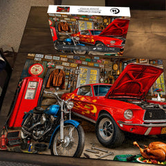Retro Garage Jigsaw Puzzle 1000 Piece