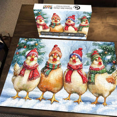 Winter Hat Chicks Jigsaw Puzzles 1000 Pieces