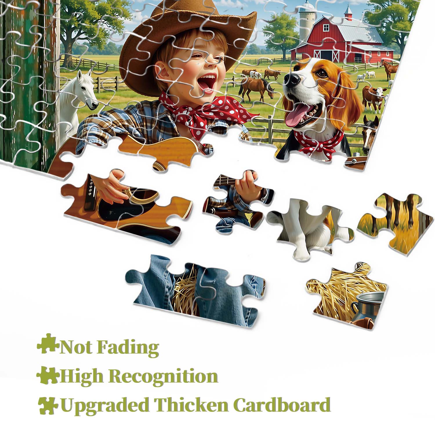Cowboy Strums Jigsaw Puzzle 1000 Piece