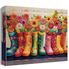 Floral Boots Jigsaw Puzzle 1000 Piece