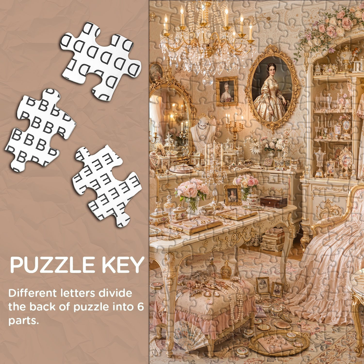 Gilded Lady’s Chamber Jigsaw Puzzle 1000 Piece