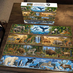 Wildlife Bookshelf Jigsaw Puzzle 1000 Pieces