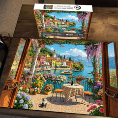 Flower-filled Lakeside Jigsaw Puzzle 1000 Pieces
