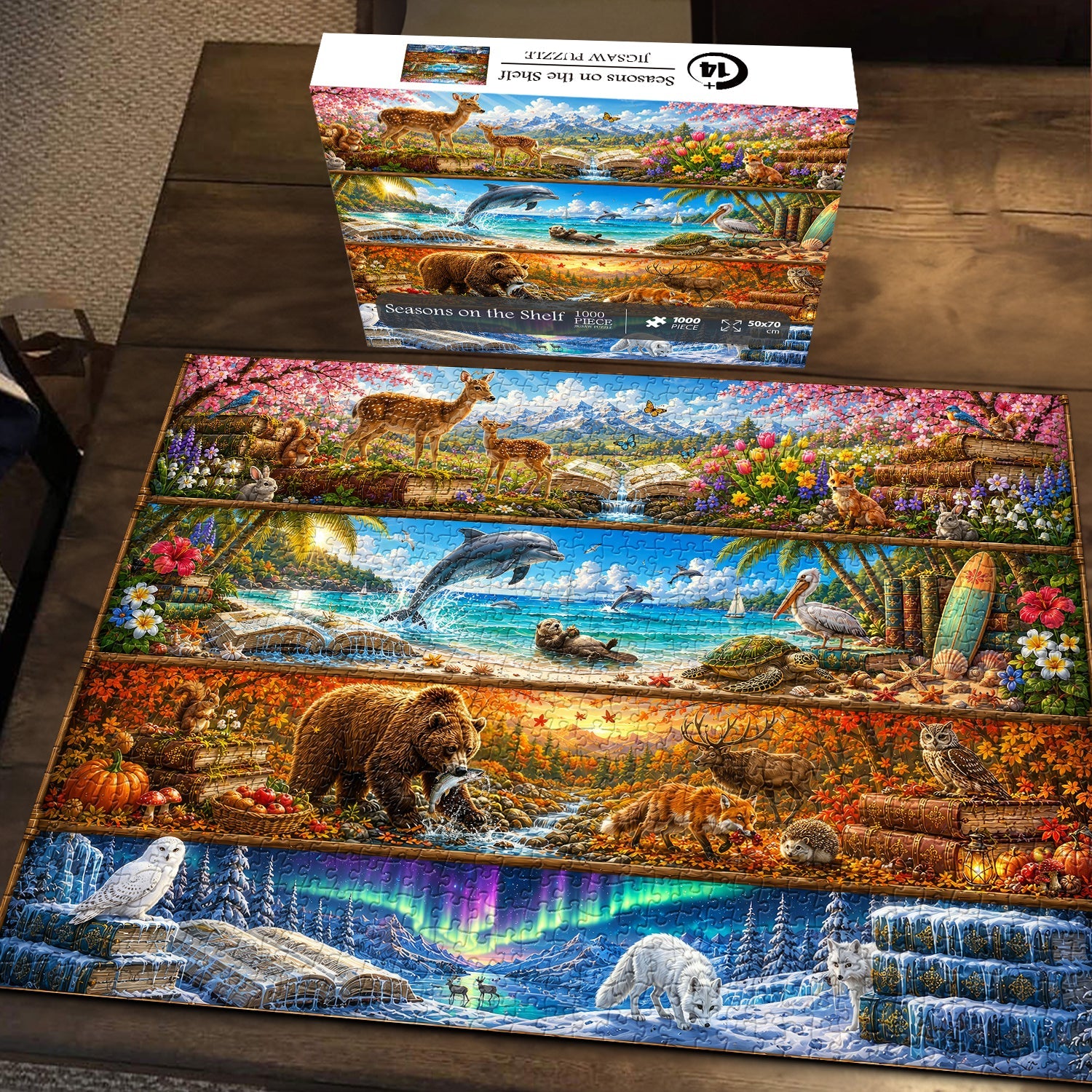 Seasons on the Shelf Jigsaw Puzzle 1000 Pieces