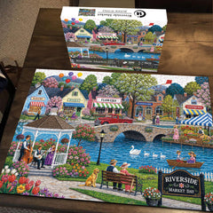 Riverside Market Jigsaw Puzzle 1000 Piece