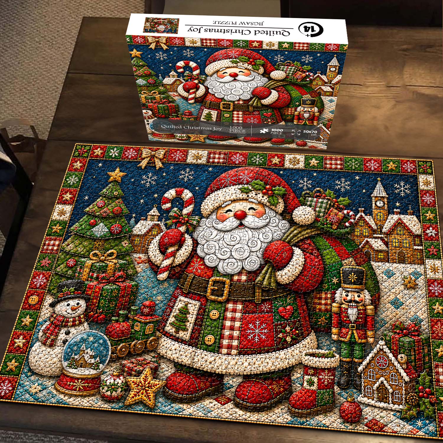 Quilted Christmas Joy Jigsaw Puzzle 1000 Pieces