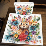 Bunny Among Blooms Jigsaw Puzzle 1000 Pieces