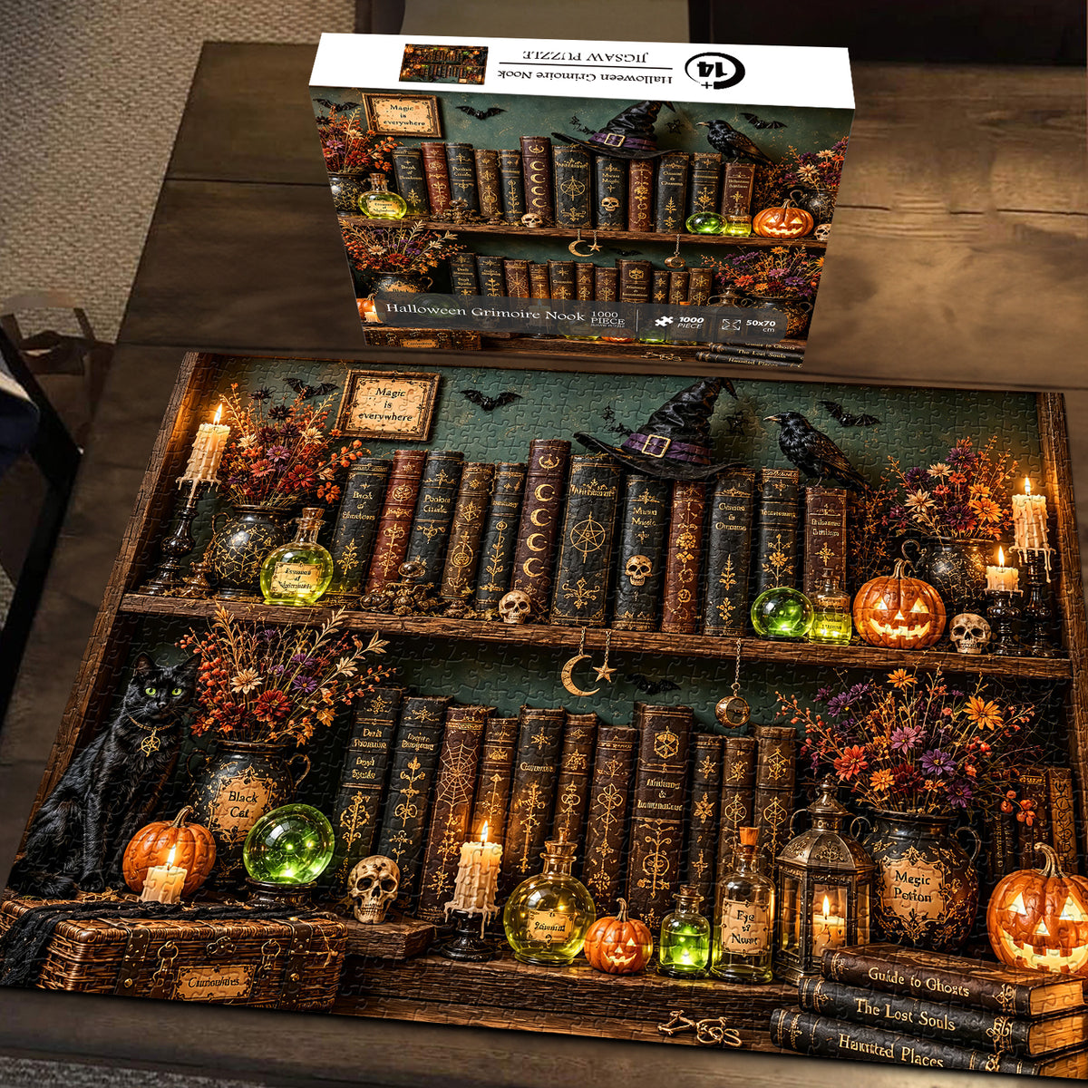 Halloween Grimoire Nook Jigsaw Puzzle 1000 Piece