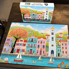 Macaron Villa Jigsaw Puzzle 1000 Piece