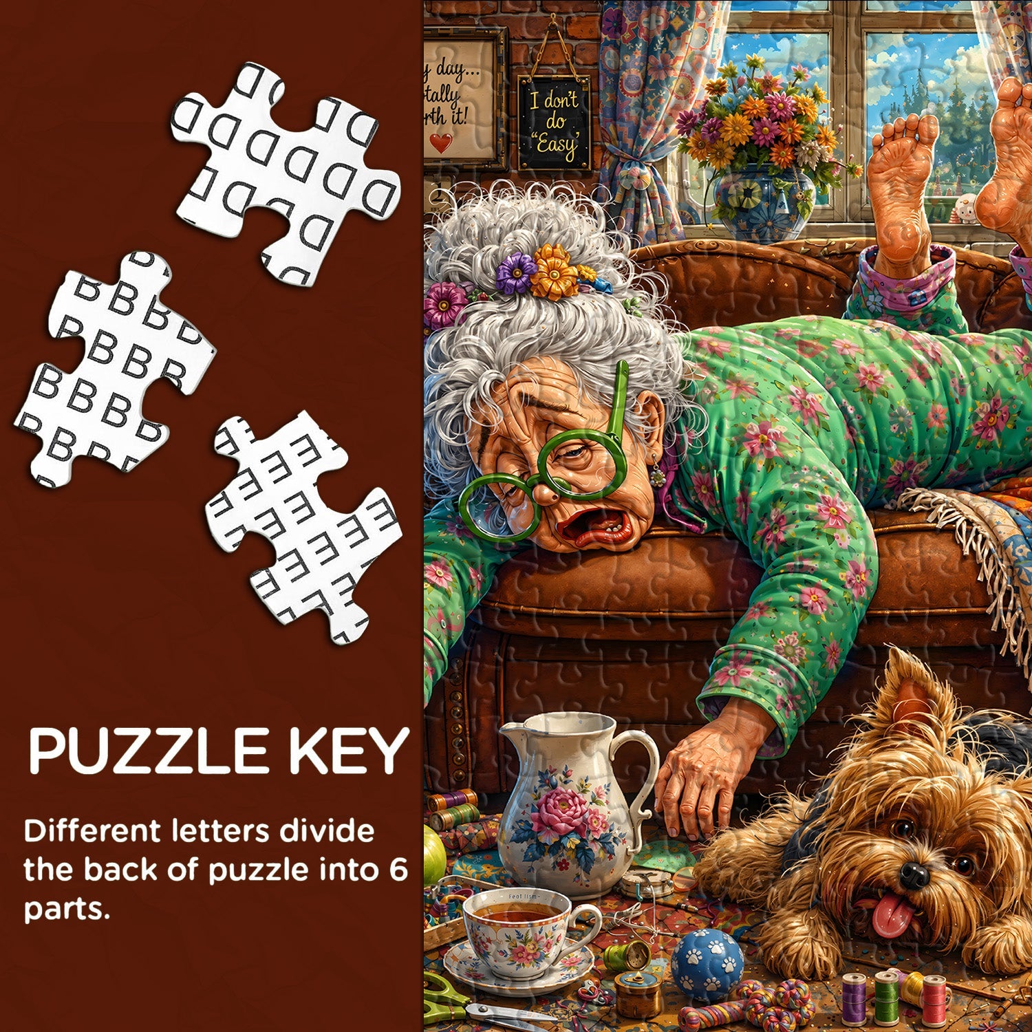 Tired Grandma Jigsaw Puzzle 1000 Pieces