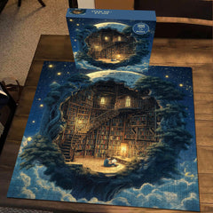 Starry Night Book Nest Jigsaw Puzzle 1000 Pieces