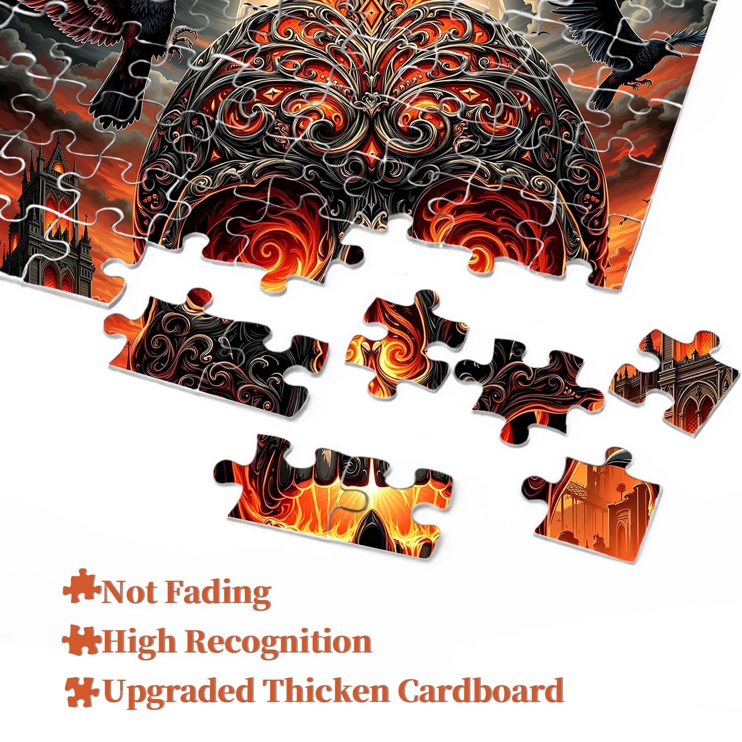 Ember Skull Festival Jigsaw Puzzle 1000 Pieces