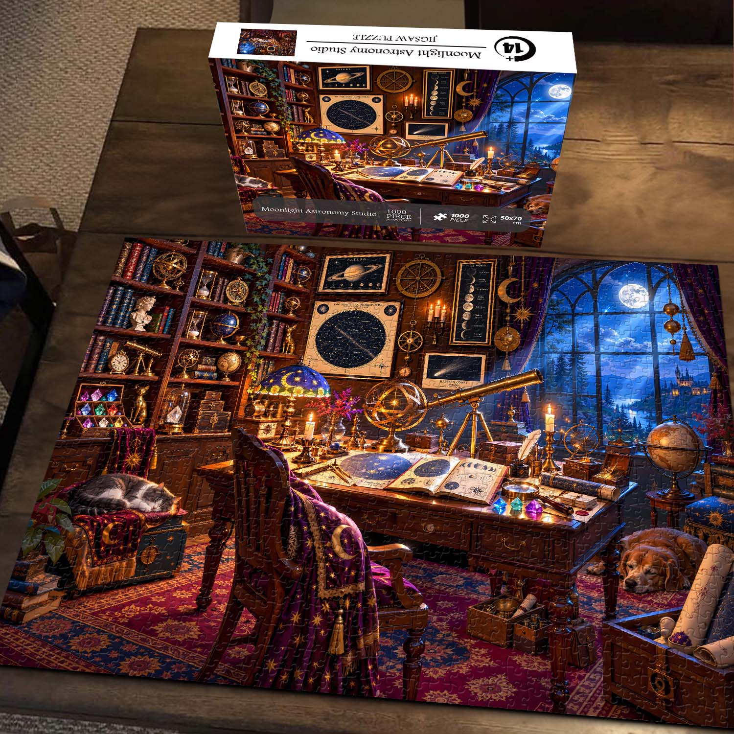 Moonlight Astronomy Studio Jigsaw Puzzle 1000 Pieces