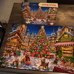 Snowy Bazaar Jigsaw Puzzle 1000 Pieces