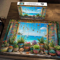 Succulent Sea Breeze Jigsaw Puzzle 1000 Piece