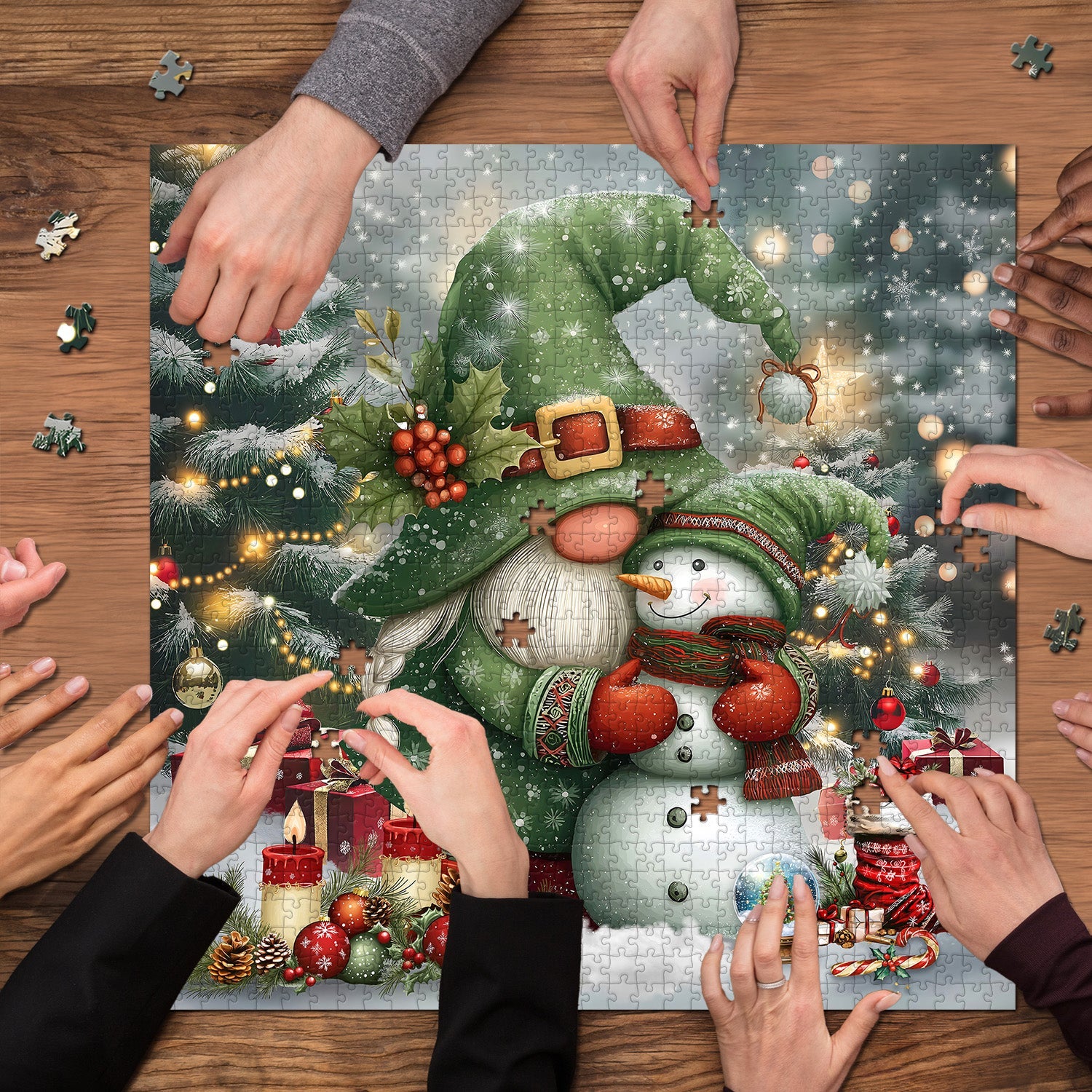 Gnome's Festive Friend Jigsaw Puzzles 1000 Pieces