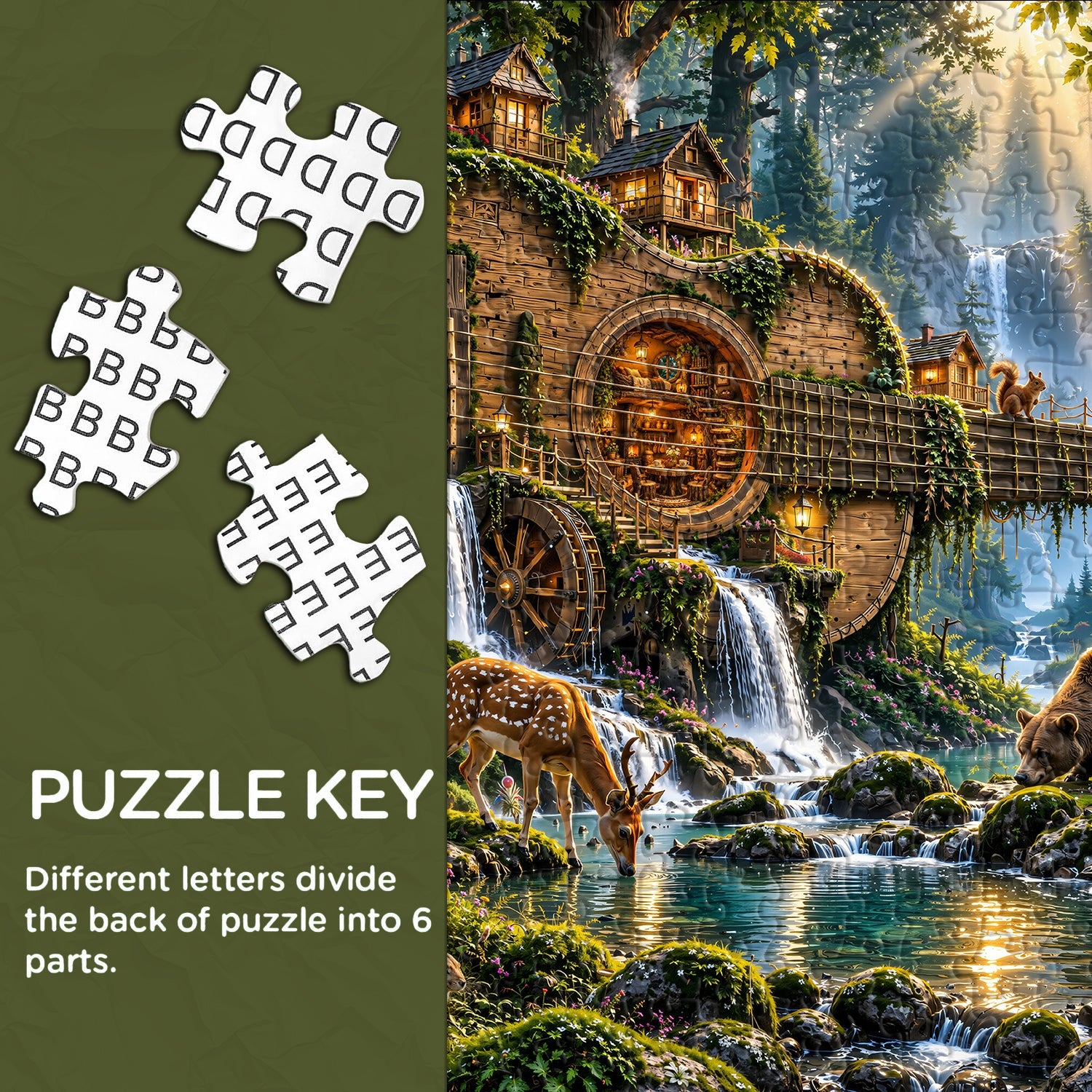 Forest Guitar Secret Realm Puzzle 1000 Pieces
