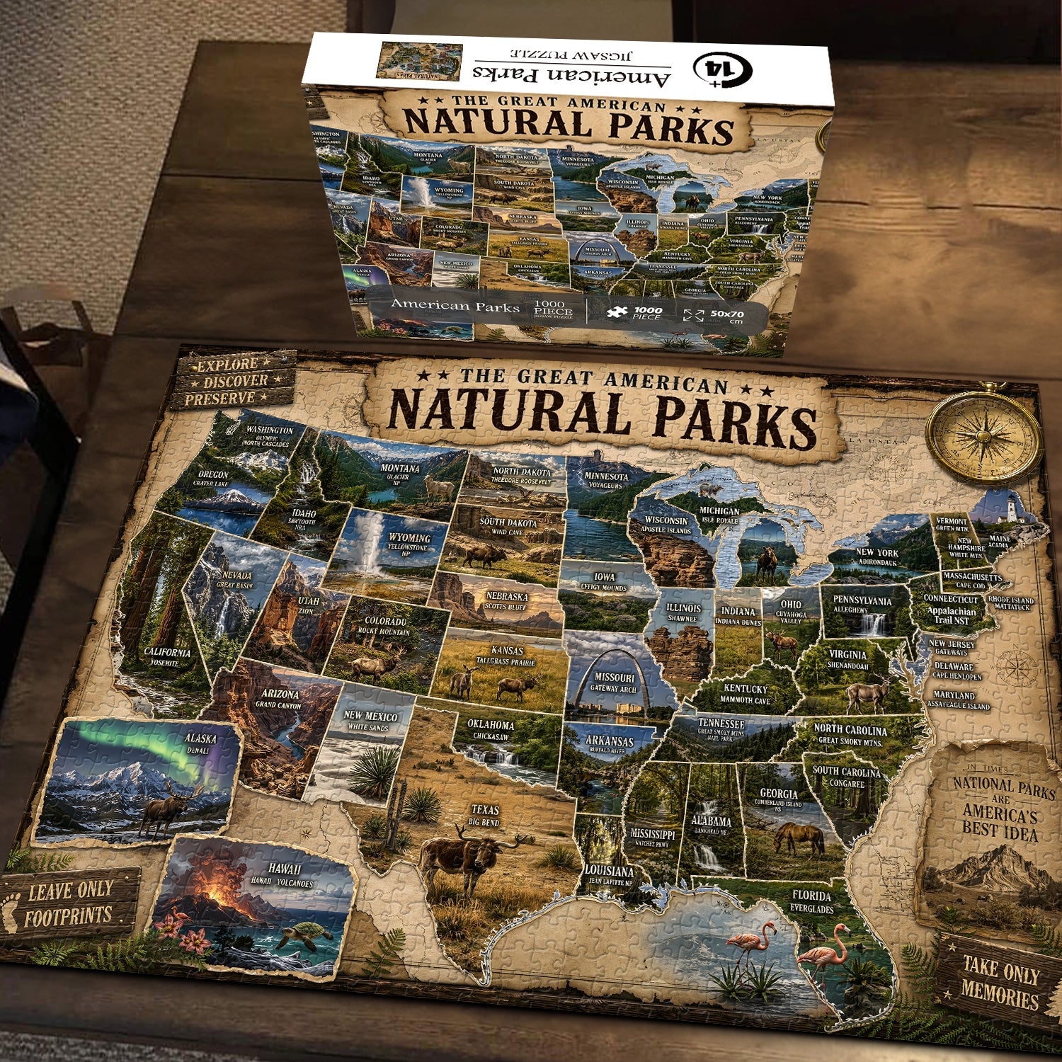 American Parks Jigsaw Puzzle 1000 Piece