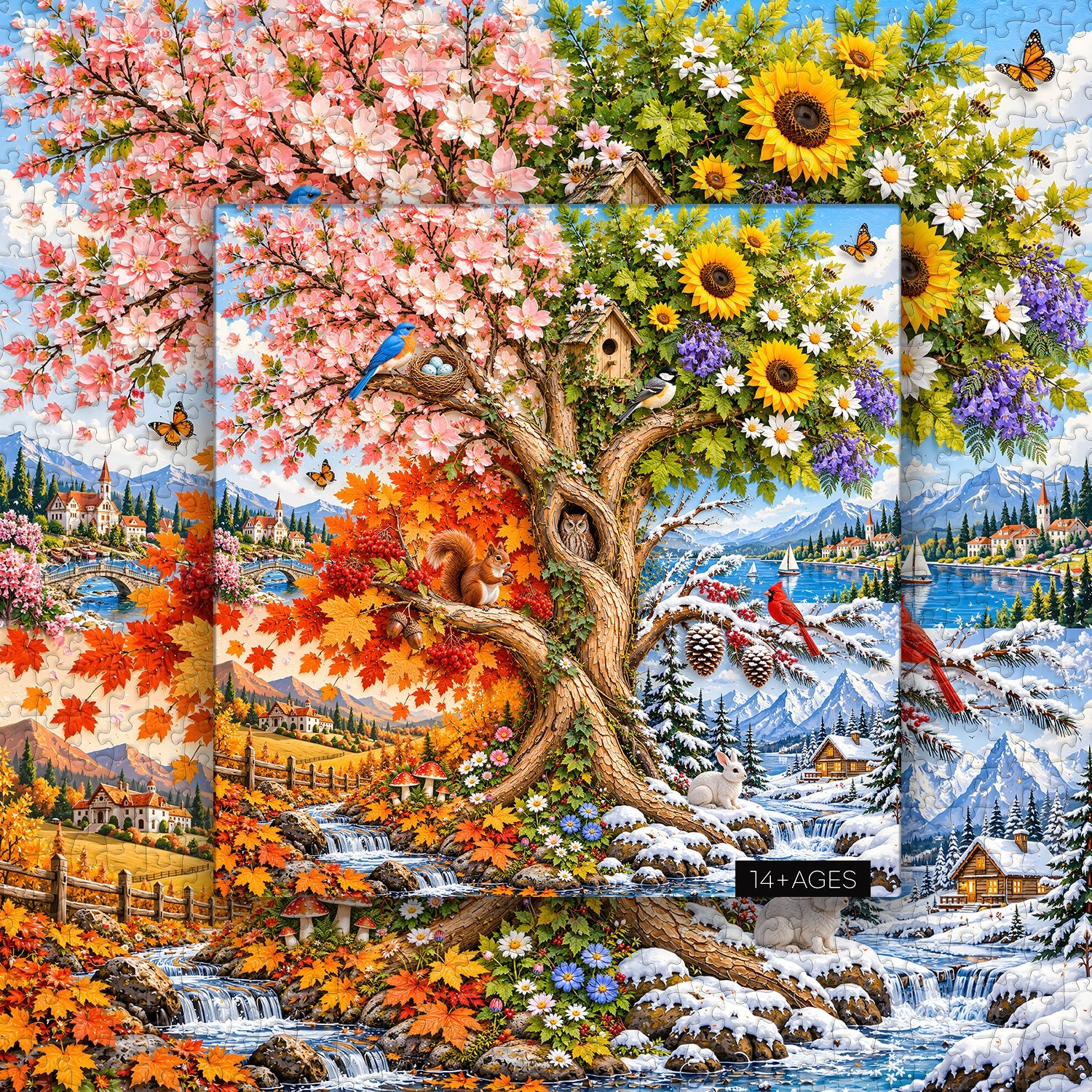 Tree of Seasons Jigsaw Puzzle 1000 Pieces