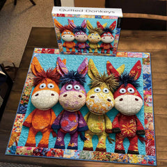 Quilted Donkeys Jigsaw Puzzle 1000 Pieces
