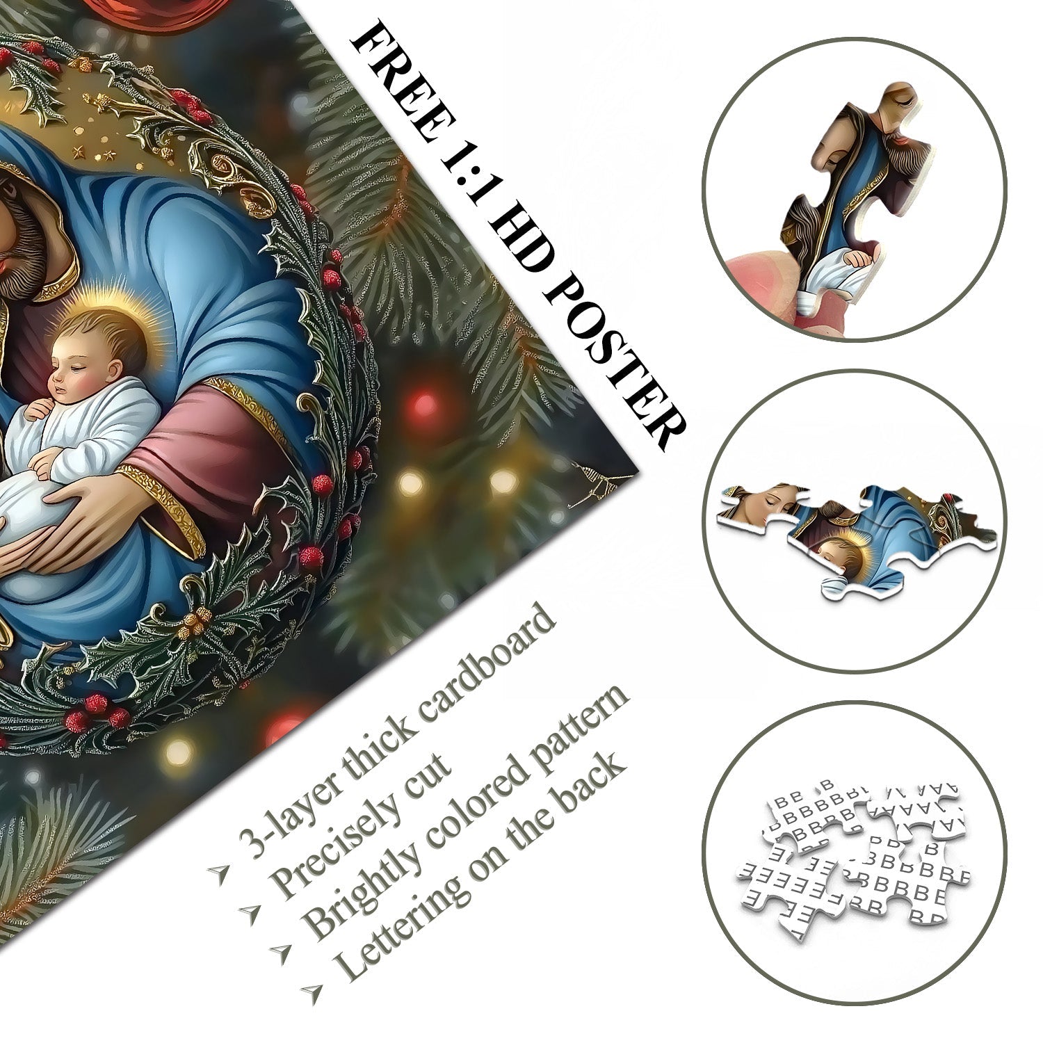 Christ is Bom Jigsaw Puzzle 1000 Pieces