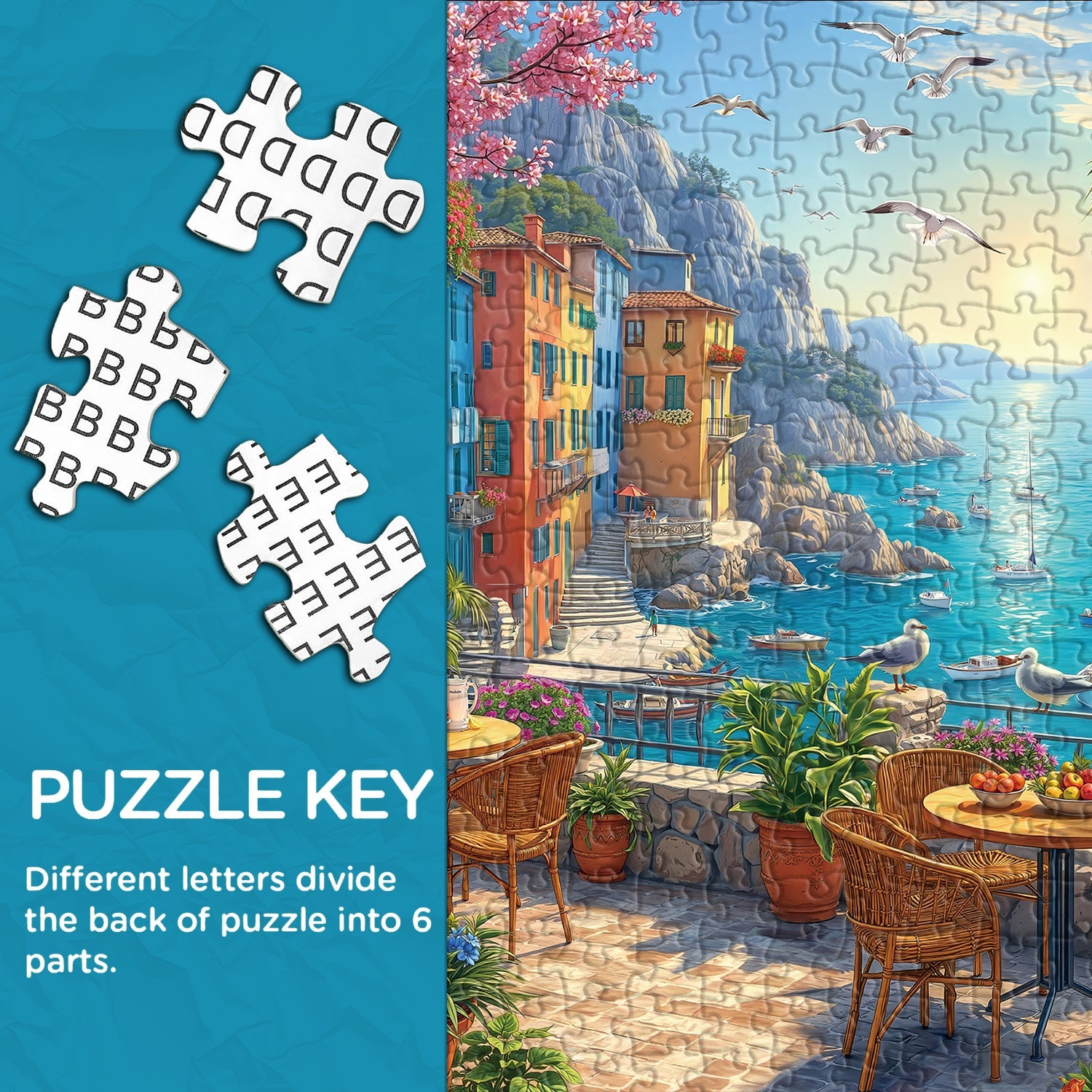 Mediterranean Afternoon Jigsaw Puzzle 1000 Pieces