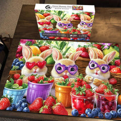 Sweet Bunny Trio Jigsaw Puzzle 1000 Pieces
