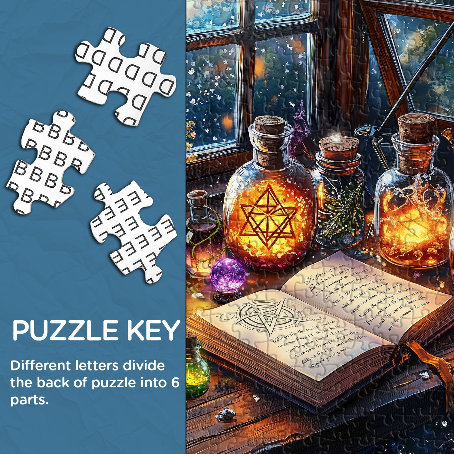 Puzzle de nuit sorcier - 1000 pièces