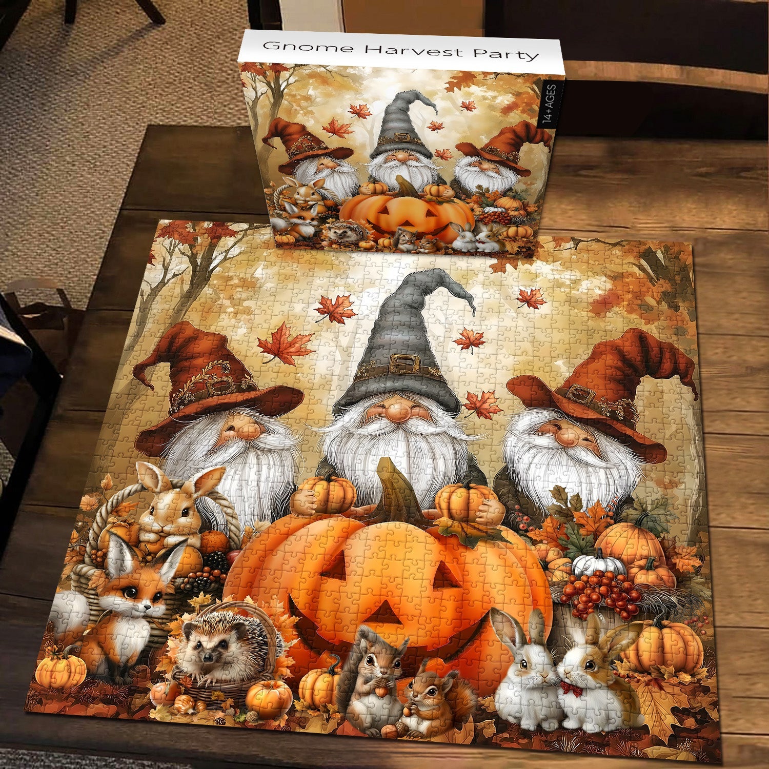 Gnome Harvest Party Jigsaw Puzzle 1000 Pieces