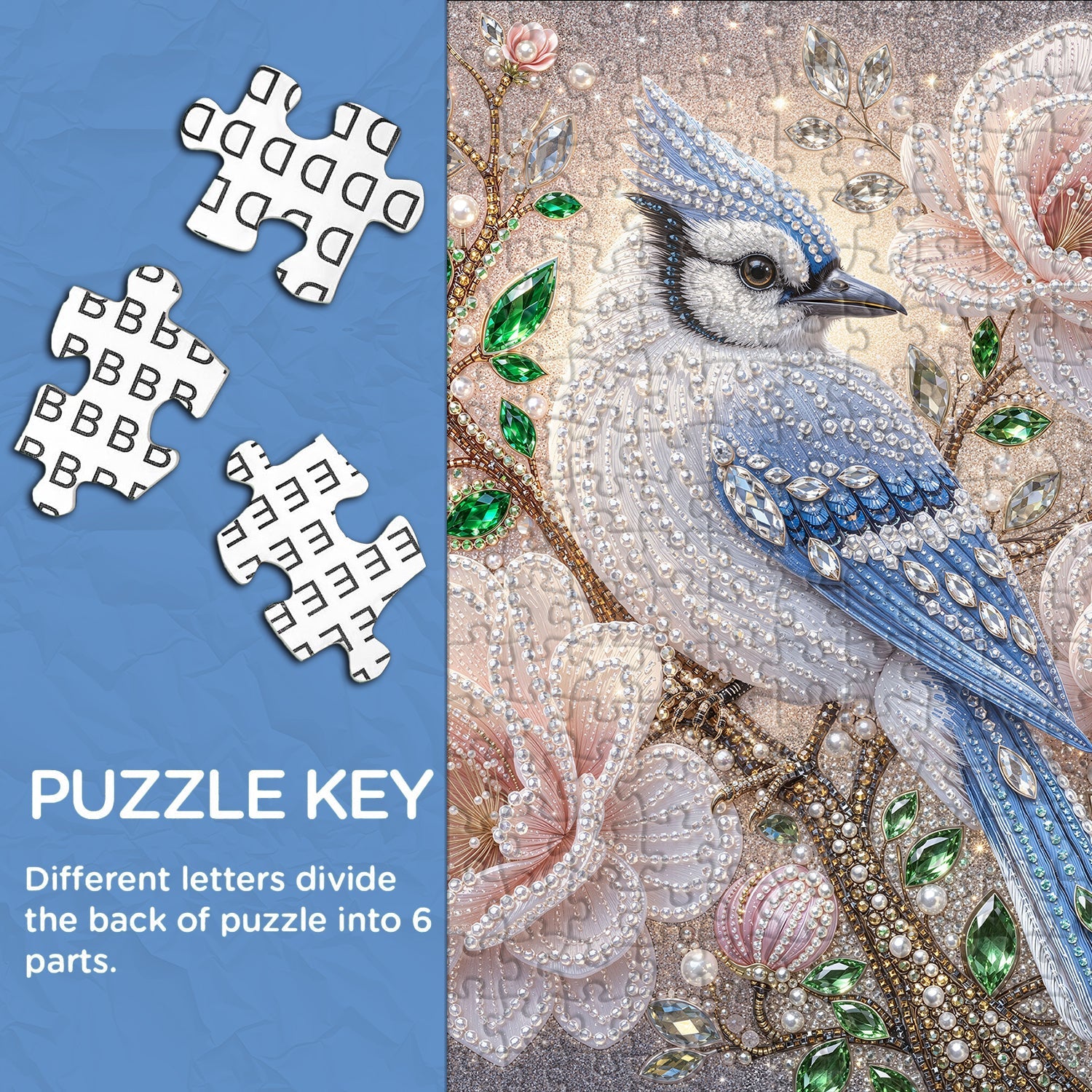 Starry Blue Plume Jigsaw Puzzle 1000 Piece